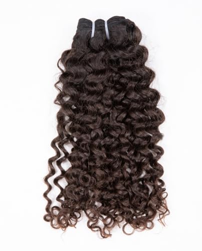 Clytie One Donor Raw Natural Brown Curly Bundle...