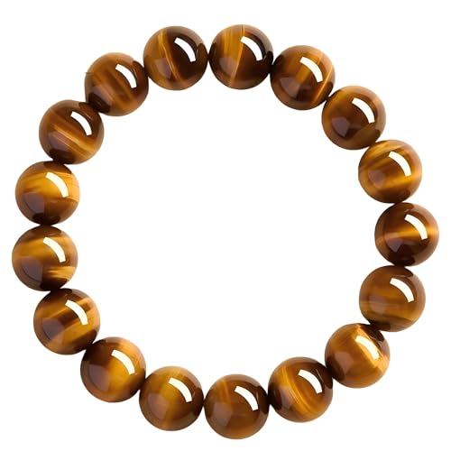 Pulsera de piedra ojo de tigre natural 10mm miniatura 1