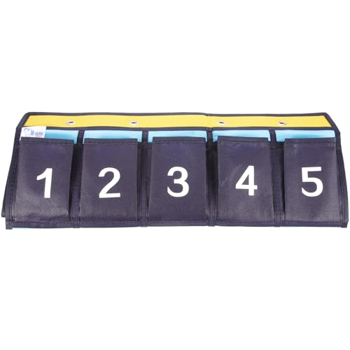 HAKIDZEL Organisateur de Classe Suspendu pour Ranger Téléphones Portables et Petites Calculatrices en Tissu Non Tissé 20 Poches Numérotées dans L'espace de Travail Placard