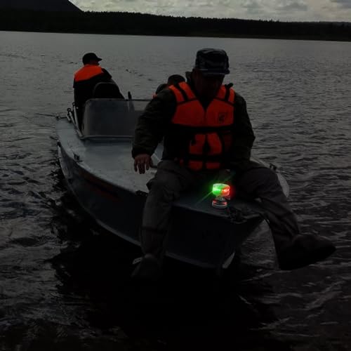 cimsfcor Boots-Navigationsleuchten, LED-Navigations-Buglicht Rot und Grün Marine-Navigationsleuchten Heckleuchten, IP67 Wasserdicht
