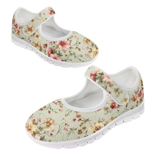 JoyLamoria Vintage Style Walking Shoes Women’s Causal Wide Toe Barefoot Shoes for Women Indoor Home Shoes2