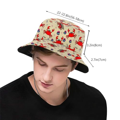 Image of Bucket Hat for Women Men, Fashion Print Outdoor Beach Hat Packable Sun Cap for Travel Hiking