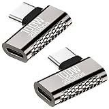 全3種 fine-R USB Type-C 100W対応 方向変換アダプタ 左右対応 サイドベント型 90度 2個セット 高速充電 PD対応 高速データ転送 20Gbps USB3.2 Gen2 オス メス USB-C コネクタ パソコン・周辺機器 PCアクセサリ・サプライ (PL保険加入品) (S サイドベント2個)