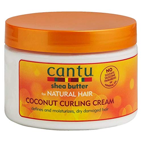 Cantu Shea Butter Coconut Curling Cream, 12 Ounce (Pack of 4)