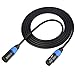 DMX Lighting Control Cable 5pin M to F Black 10 ft.-by-TecNec