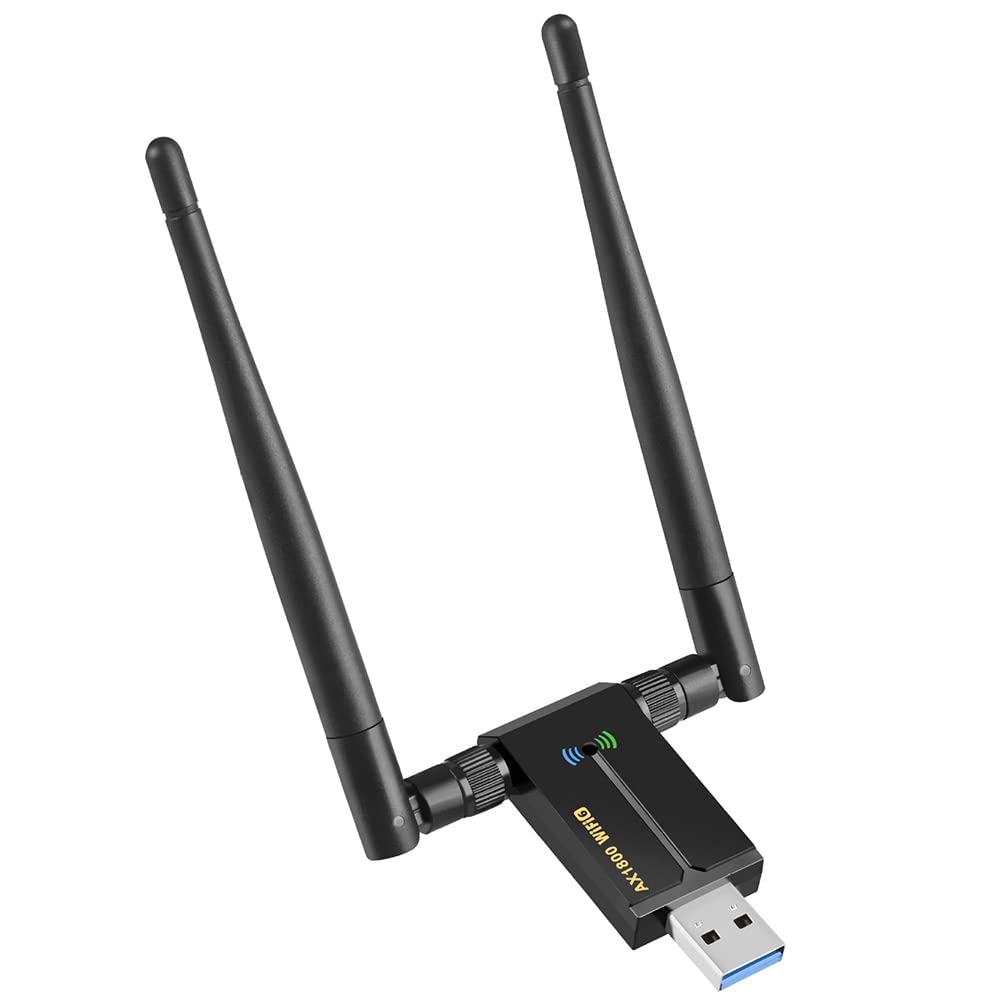 Carte RéSeau Double Bande AX1800M WiFi6 Carte RéSeau USB à Gain éLevé Gaming Carte RéSeau Double Bande