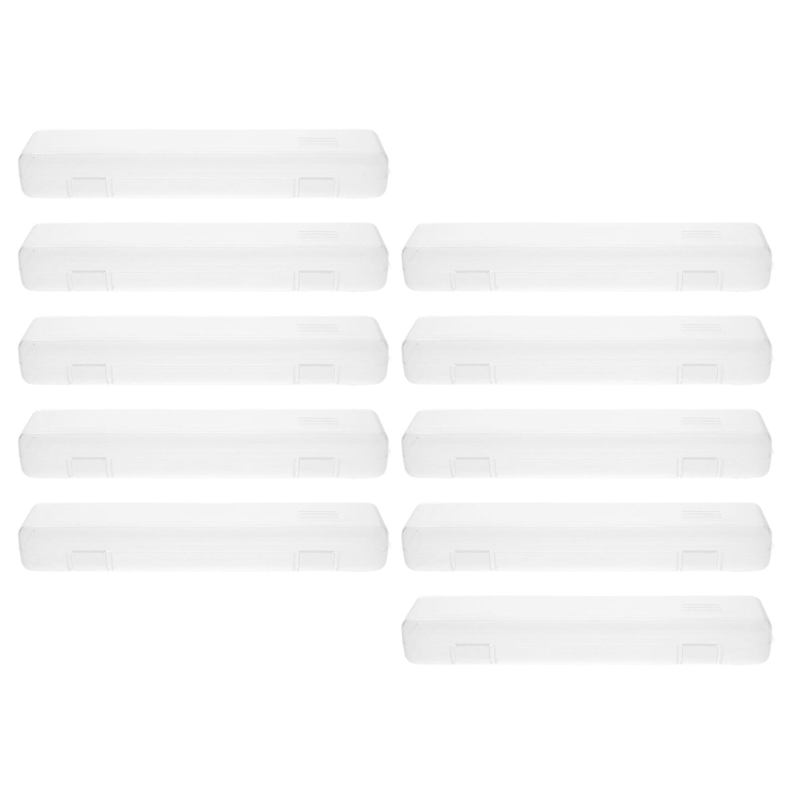 10 pezzi Scatola Trasparente Porta Spazzolino e Dentifricio Organizer Portatile Compatto Custodia Sigillata per Viaggio Campeggio e Uso Quotidiano