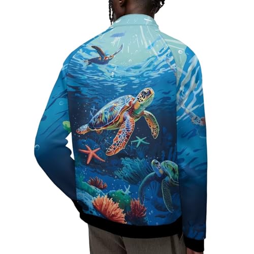 Image of Men's Lightweight Jackets Casual Full Zip Fleece Jacket Men Coats Fashion Long Sleeve Sweatshirt