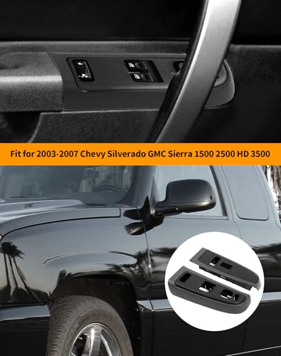 Holocar Window Control Switch Bezel Cover Door Panel Compatible with 2003-2007 Chevy Silverado GMC Sierra 1500 2500 HD 3500 Door Switch Panel (for Driver & Passenger) by Hoolcar - Used condition - Image 14