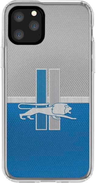 Skinit Clear Phone Case Compatible with iPhone 11 Pro - Officially Licensed NFL Detroit Lions Vintage Design