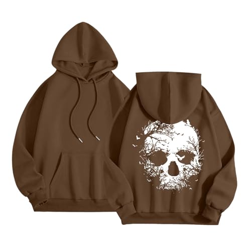 Sweat à capuche imprimé costume d'Halloween pour femme pull surdimensionné Y2K à offrir