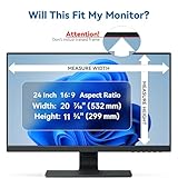 IPROKKO [2 Pack 24 Inch Computer Privacy Screen Filter, Removable Anti Glare Blue Light Scratch Protector Film for 24inch Computer 16:9 Widescreen Monitor, Anti Spy Security Protector Shield - Image 6