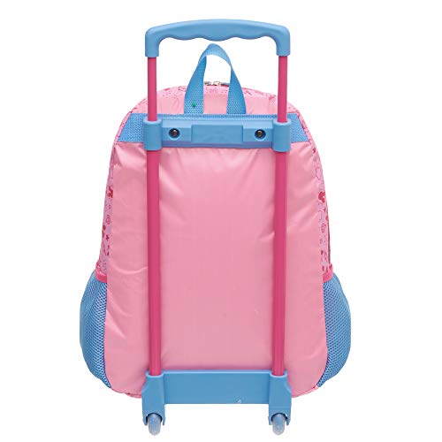 Mochila Rodinha Monica Super Rosa Pacific