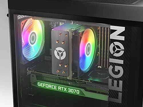 Lenovo Legion T5 Gen 7 – Ordenador de Sobremesa Gaming (Intel Core i7-12700F, 1TB SSD, RAM 16GB, NVIDIA GeForce RTX 3070-8GB, Sin Sistema Operativo) Negro – Teclado QWERTY Español