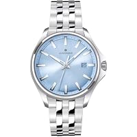 JUNGHANS Reloj de Cuarzo para Mujer Meister S Azul Claro 35 mm