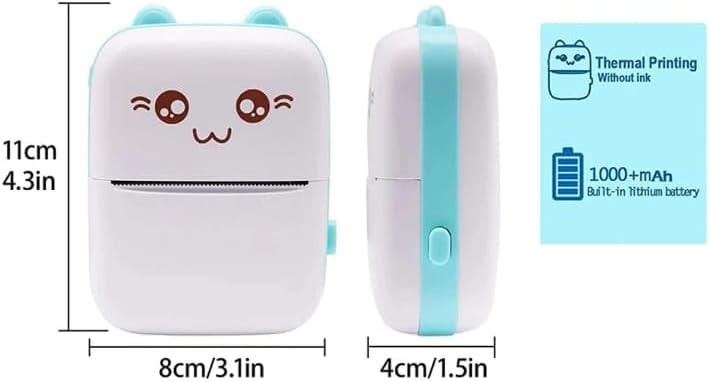 Mini Printer Bluetooth Thermal Pocket Printer Wireless Photo Label Sticker Maker Portable Rechargeable Receipt Note Printer For Android 2026 - view 1