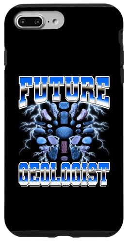 Futuro geólogo Rockhounding Rockhound Geología 90s Bootleg Carcasa para iPhone 7 Plus/8 Plus