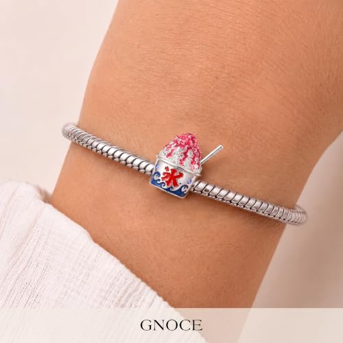 Image of GNOCE Japanese Charm Bead Silver Blend Pendant Dangle Charms fit Bracelet Jewelry Gift for Women