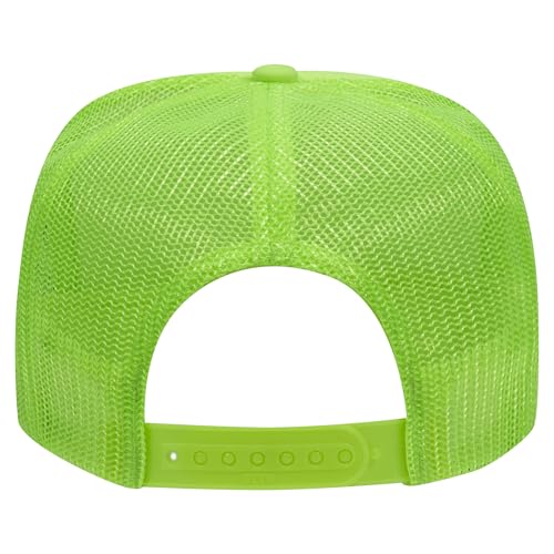 Image of OTTO Polyester Foam Front 5 Panel High Crown Mesh Back Trucker Hats in 97, Bulk, Wholesale