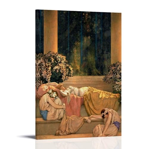 Affiche d'art vintage Maxfield Parrish pour déco chambre 20x30
