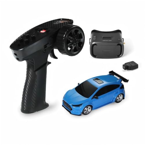 Meiurlex MG044 Mini Drift RC Car with Camera Gyro, 1/43 Scale Full Proportional 2.4G RC Electric 4WD Racing Drift Vehicle Gift for Adult - RTR & FPV Combo Version