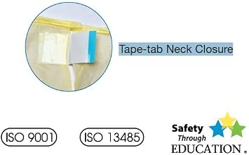 TRONEX 50 Pack AAMI Level 2 Fluid-Resistant Yellow Medical Disposable Isolation Gowns Unisex PPE
