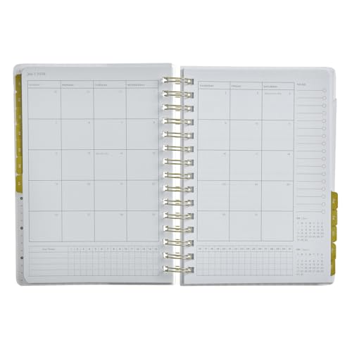 russell+hazel 2026 A5 Weekly Planner, Spiral Blush Bookcloth with Gold Foil Details, 162 Stickers, Bonus Months & Pocket, 5.875” x 8.25”, 1-Count (105863) by Russell+Hazel - Image 4