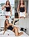 Avidlove Women Sexy Square Neck Tank Top Summer Y2K Going Out Basic Modal Sleepwear Lingerie PJ Set Lace Trim Camisole Black XX-Large