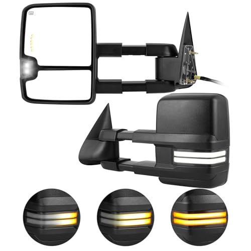 AUTOSAVER88 Switchback Tow Mirrors for 2003-2006 Chevy GMC Silverado Sierra