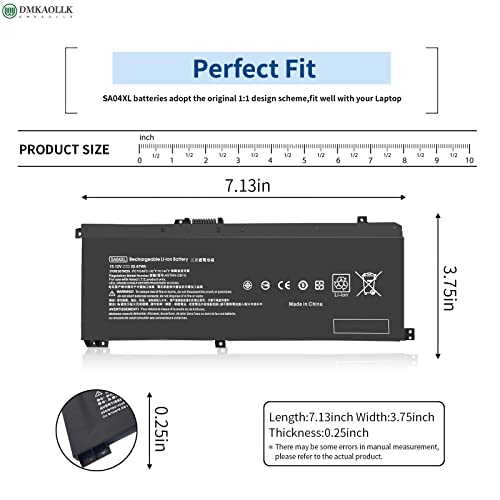 Sa04Xl Battery For Hp Envy X360 15M-Ds0Xxx 15M-Ds0011Dx 15M-Dr0Xxx 15M-Dr0012Dx 15M-Dr0011Dx 15T-Dr100X 15-Dr0004Tx 17T-Cg100 ,Hp Envy 15M-Dr 15M-Ds 15-Ds 15-Dr 17-Cg Series L43267-005 L43248-Ac2 #TOP1