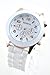 Unisex Silicone Gel Ceramic Style Jelly Band Classic Watch White