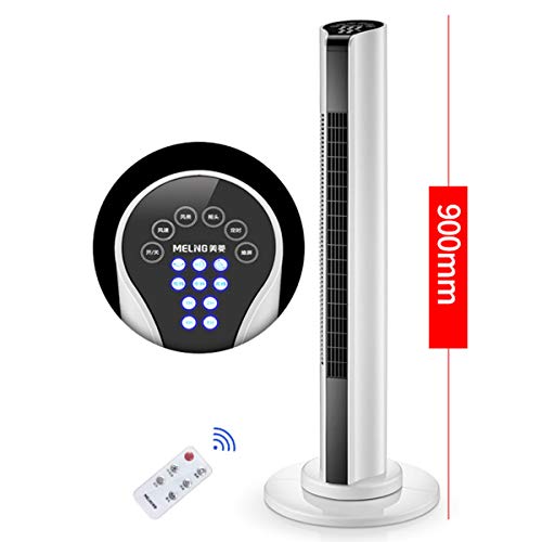 Säulenventilator Mit Fernbedienung,Haushaltsventilatoren Standventilator ohne Flügel, Weiß TFASD-727,90cm