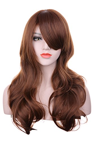 Peluca de cabello ondulado para mujer, ideal para fiestas de Halloween o para uso diario, marca Hxhome