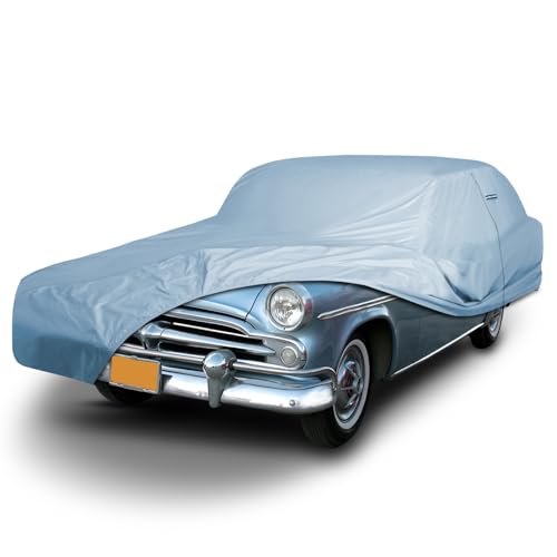 Image of iCarCover Premium Car Cover for 1949-1959 Dodge Coronet 4-Door Wagon Heavy Duty Waterproof All-Weather Automobiles Custom Fit Indoor Outdoor UV Snow Protection Covers with Straps and Bag