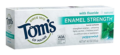 Tom's of Maine Enamel Peppermint Toothpaste, 4 Ounce (Pack of 6) (683408)