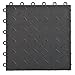 Speedway 789453B-50 Diamond Garage Floor 6 Lock Diamond Tile 50 Pack, Black
