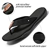 MGGMOKAY Men's Flip Flops Sandal Comfortable Thong Sandals Arch Support Casual T-Strap Sandals for Men Summer Beach Slides Shoes