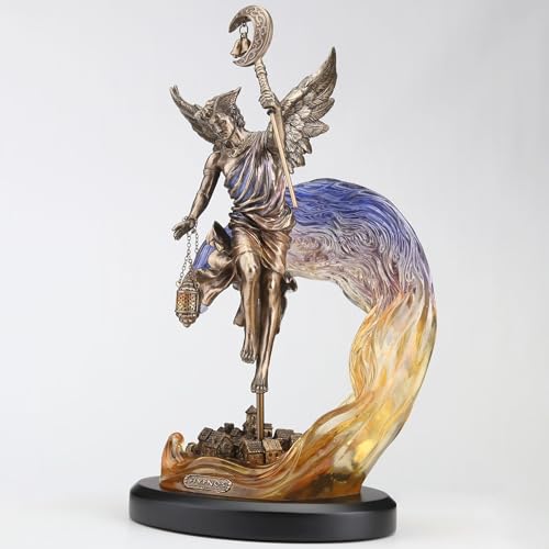 Escultura Hypnos Dios Griego del Sueño 33.3 cm Bronce Resina miniatura 5