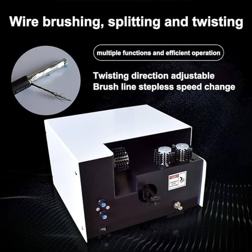Máquina de torsión y cepillado de alambre, herramientas de pelado y corte de cables, máquina peladora automática de cables, equipo de separación y trenzado de cables.