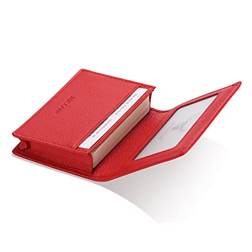Image of HISCOW Business Card Holder with Large Compartment - Full Grain Leather
