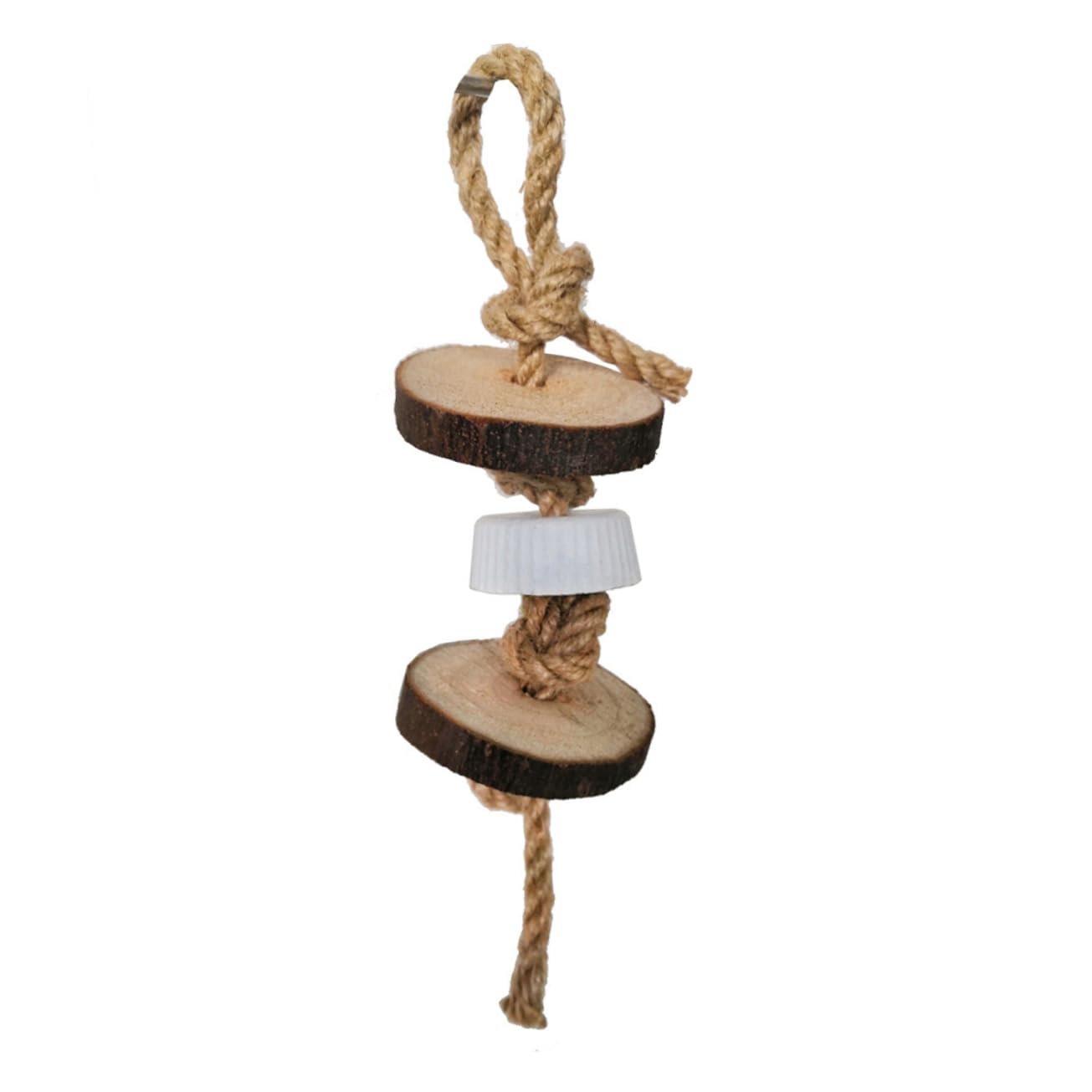 Mipcase 18pezzi Giocattoli Legno Per Roditori e Uccelli Gioco Masticabile Sicuro Per Criceti Conigli e Pappagalli Design Con Tavoletta Bastoncini e Pallina Di Rattan Per Intrattenimento e