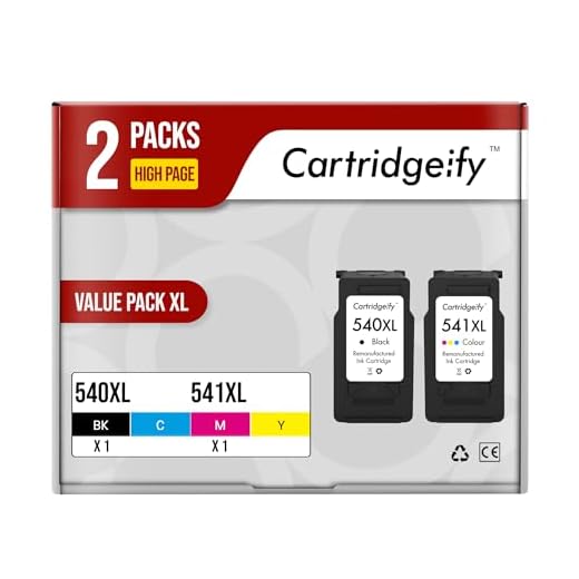 Cartridgeify 540 XL 541 XL ersättning för Canon PG540XL CL541XL bläckpatroner tvåpack, för PIXMA MG2250 MG3250 MG3550 MG3600 MG3650 MG4250, MX375 MX395 MX435 MX475 MX525 MX535
