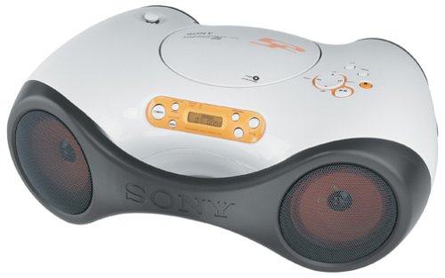 Sony ZS-X1 S2 Sports CD Boombox with FM/AM Radio and ESP CD Shock Protection