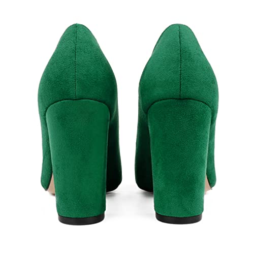 Image of JOY IN LOVE Chunky Heels for Women Pointed Toe Pumps