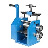 QeuSulio Manual Rolling Mill Machine, Manual Combination Rolling Mill Machine, Jewelry Press Tabletting Tool with Adjustable Press Thickness & Hand Crank for Jewelry Industry