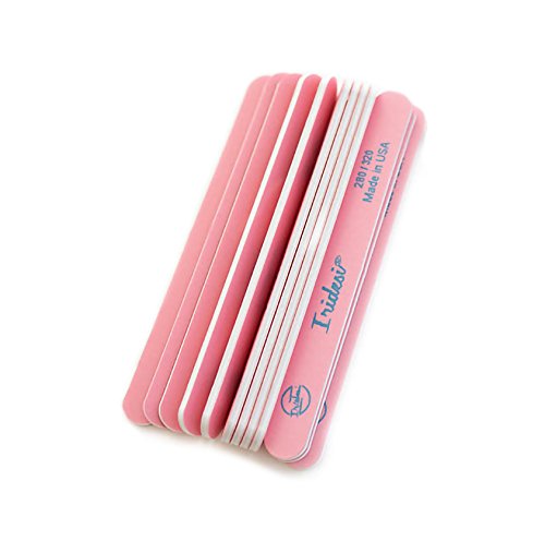 Nail Files And Buffers Premium Pink Light Pink 280 320 Washable Emery Boards 7 Inches Long 12 Pack #TOP1