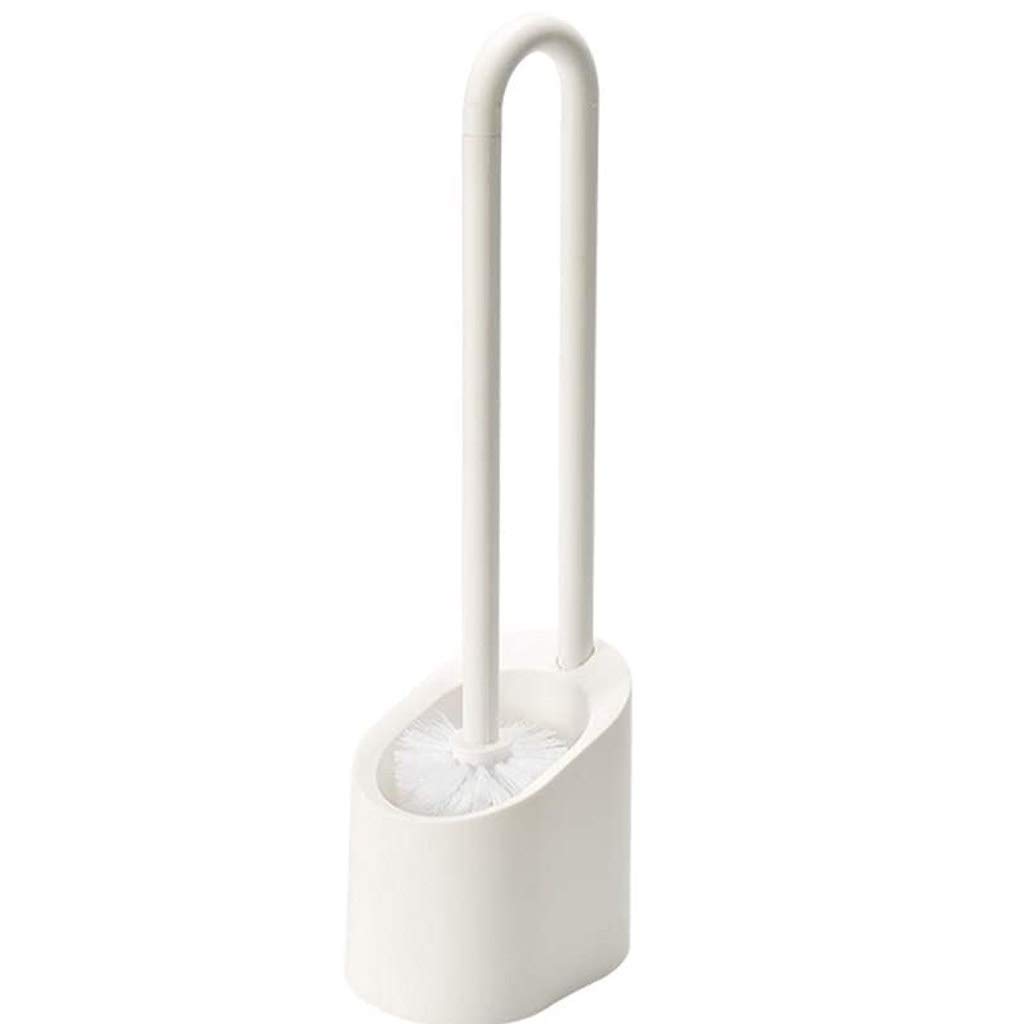Set di scopino e supporto per WC con manico lungo e setole spesse, design salvaspazio per una pulizia profonda e supporto per un'igiene efficiente del bagno