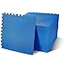 BalanceFrom Puzzle Exercise Mat with EVA Foam Interlocking Tiles, Blue, 144 sq. ft.