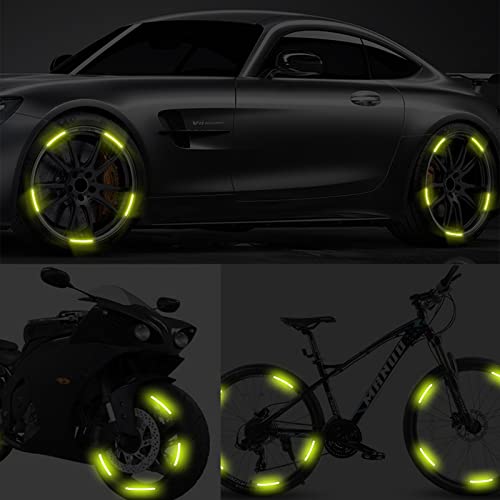 image for YOGEIER 20PCS Reflective Wheel Rim Stripe Sticker, Night Safety Decora