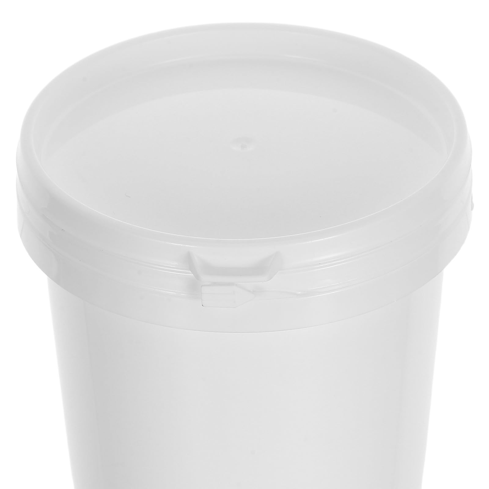 PACKOVE Lot de 4 Bucket Seau Vide avec Couvercle 500ml en Plastique, Fermeture Sécurisée, pour Produits Chimiques et Huile Moteur, Usage Industriel